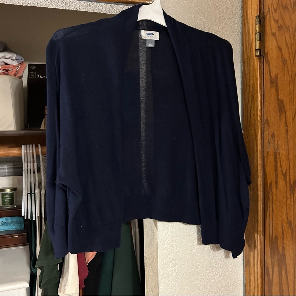 old navy navy blue cardigan